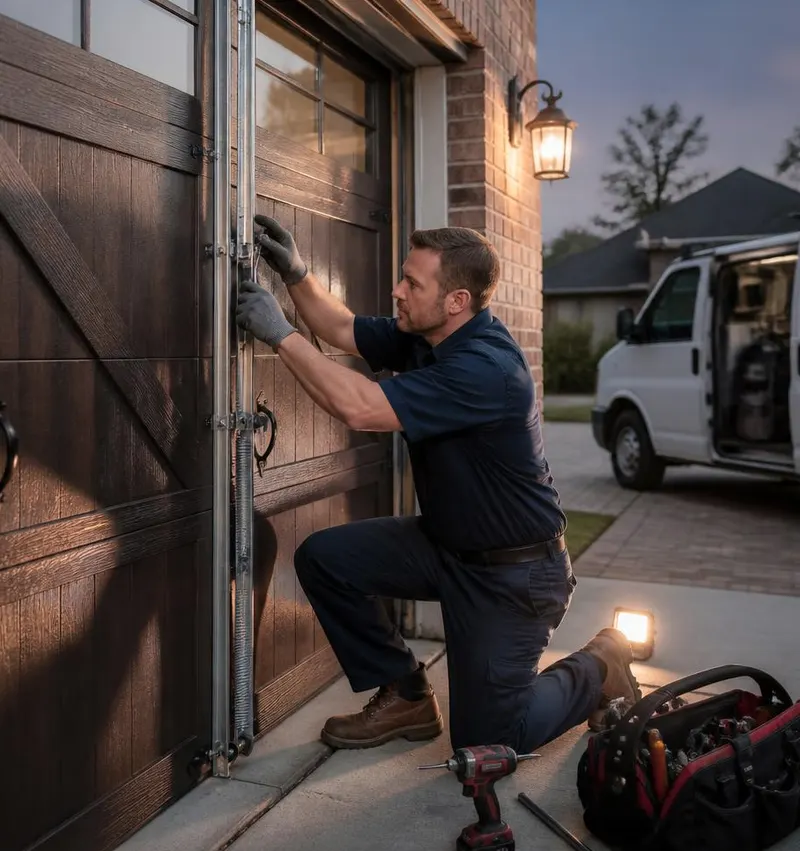 Off Track Door Repair in Westville